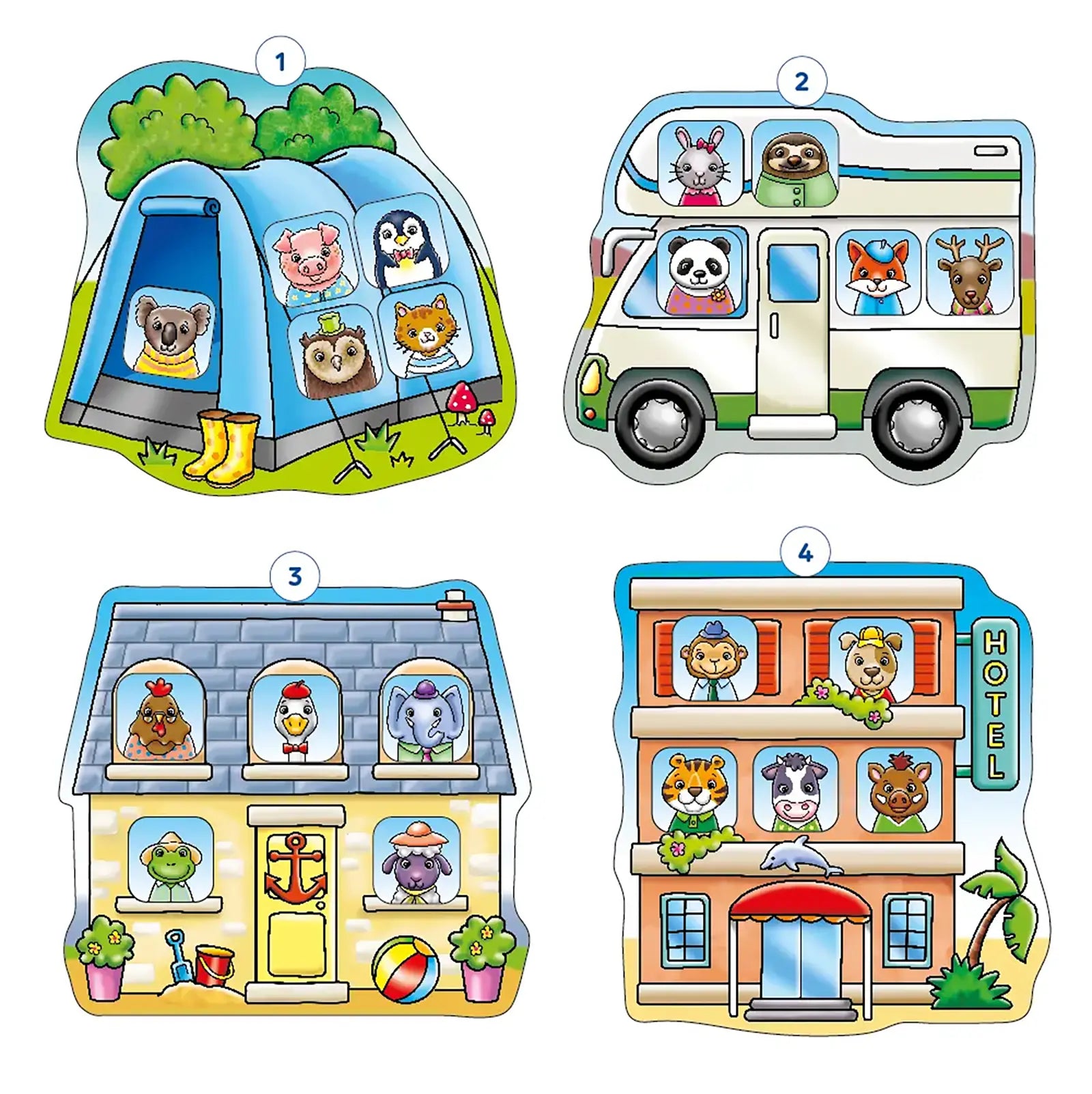 Orchard Toys My Holiday Lotto Game Misplaced Pieces 52