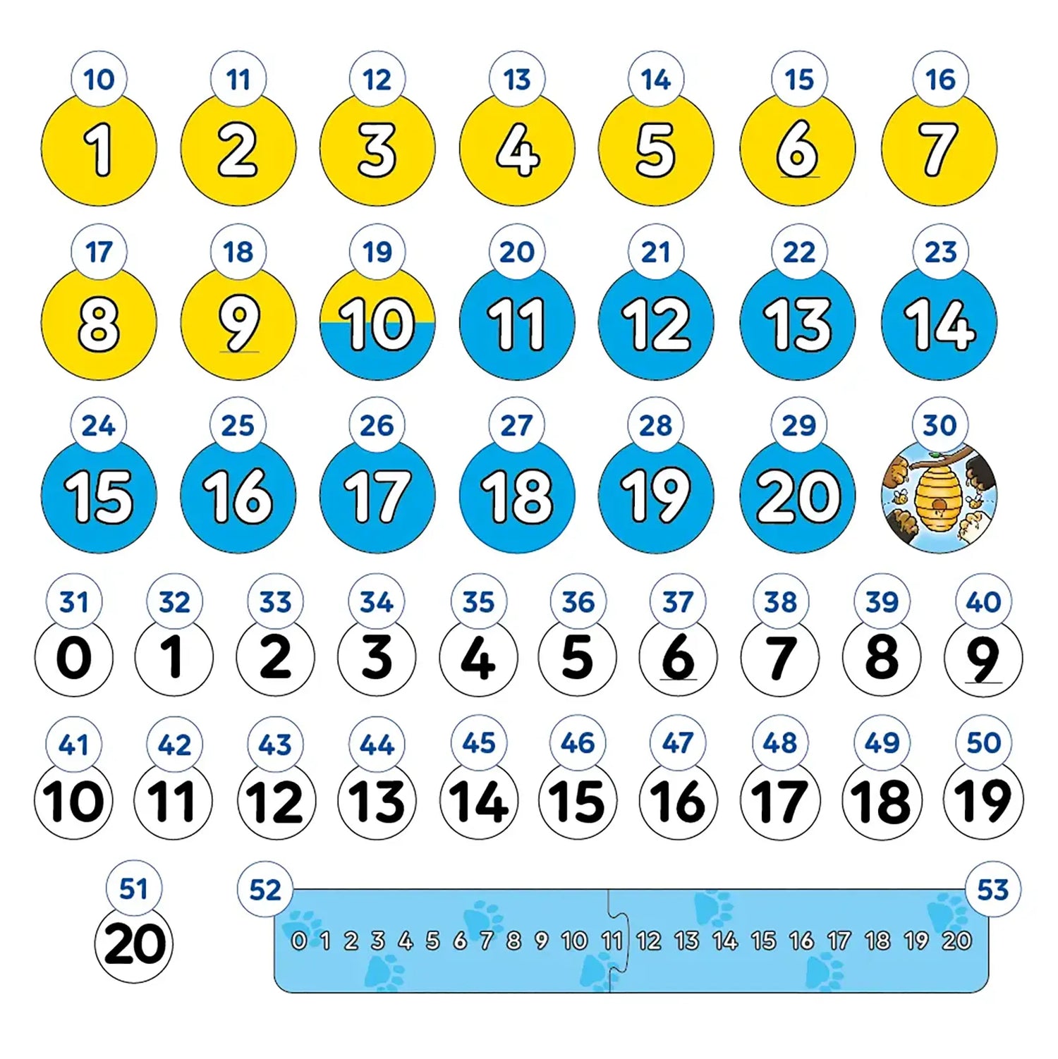 Orchard Toys Number Bears Game Misplaced Pieces 1