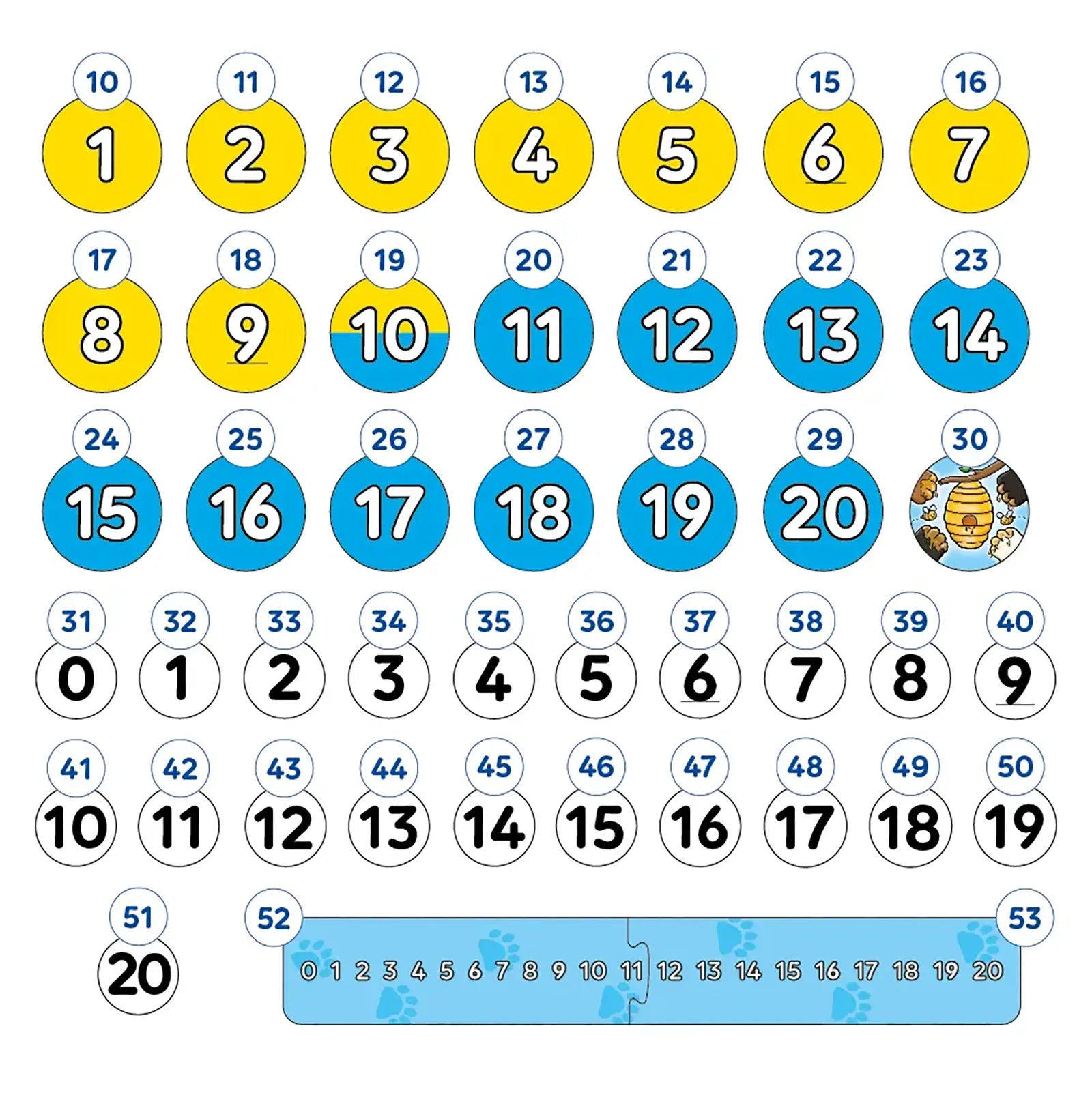 Orchard Toys Number Bears Game Misplaced Pieces 1