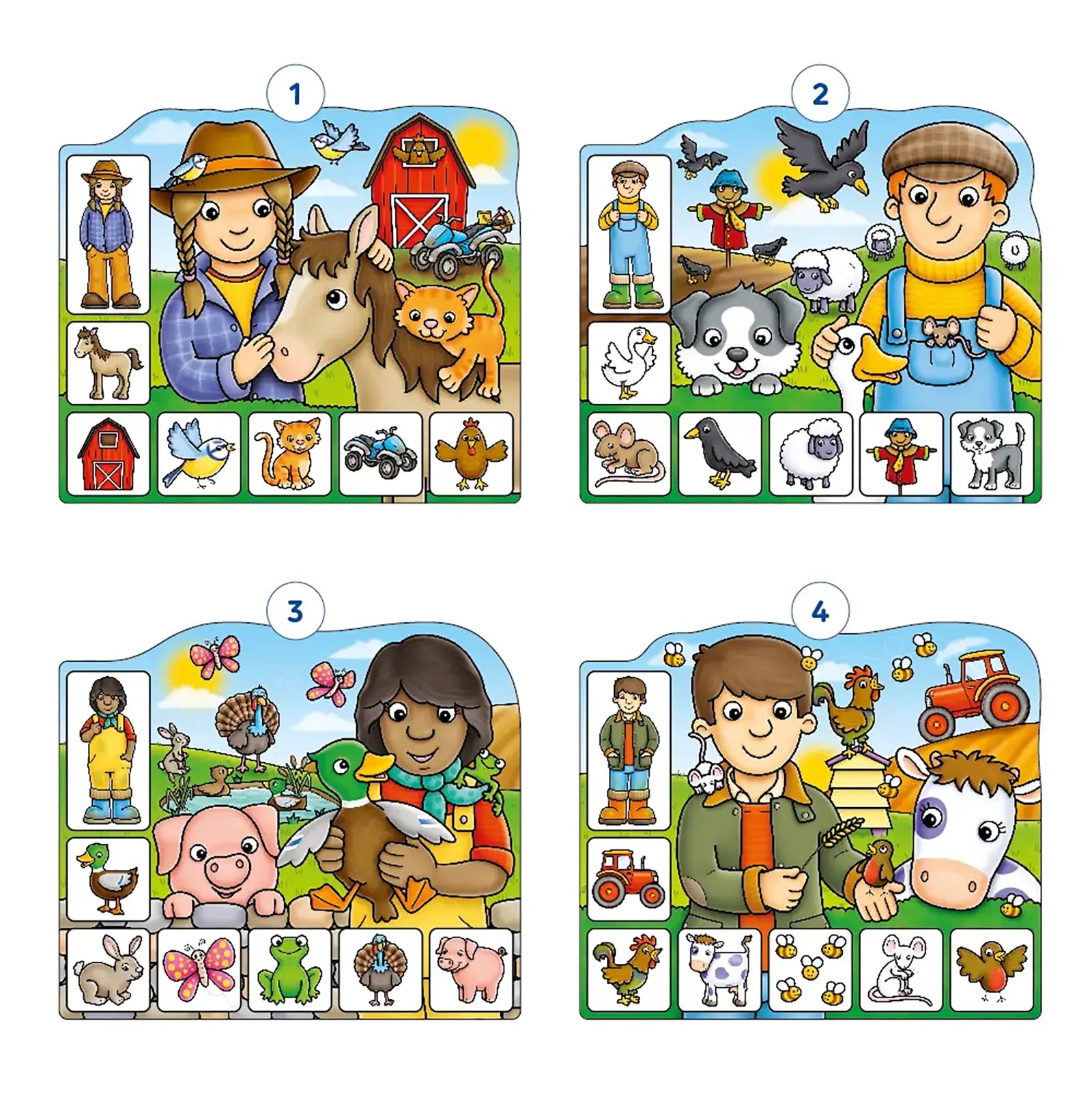 Orchard Toys Old Macdonald Lotto Game Misplaced Pieces 200