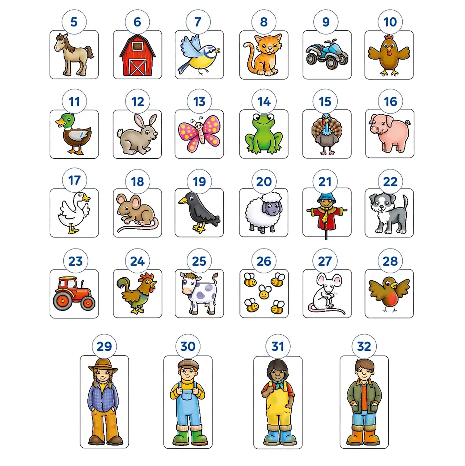 Orchard Toys Old Macdonald Lotto Game Misplaced Pieces 1