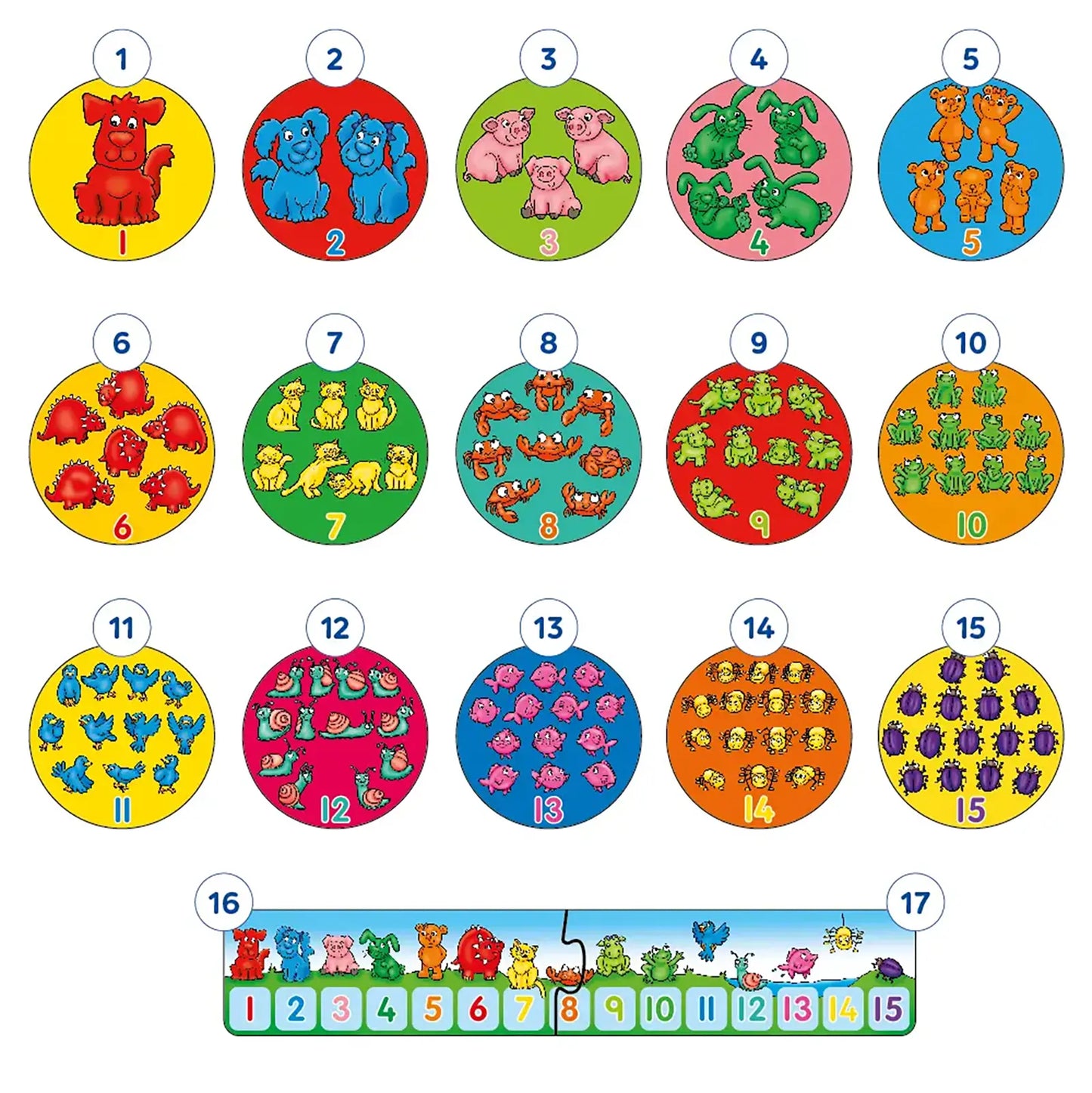 Orchard Toys One Dog Ten Frogs Game Misplaced Pieces 244