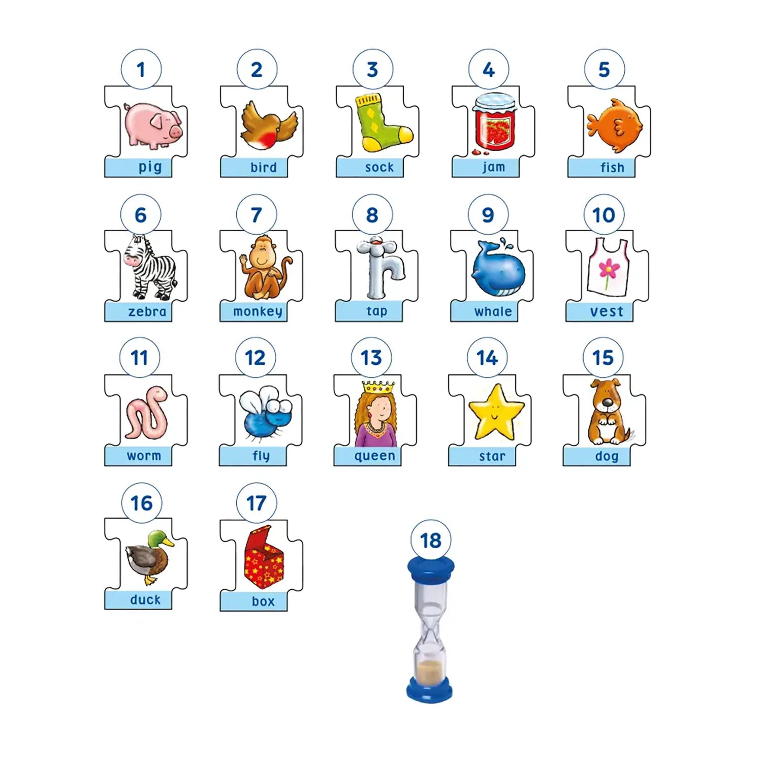 Orchard Toys Pass The Word Game Misplaced Pieces 245