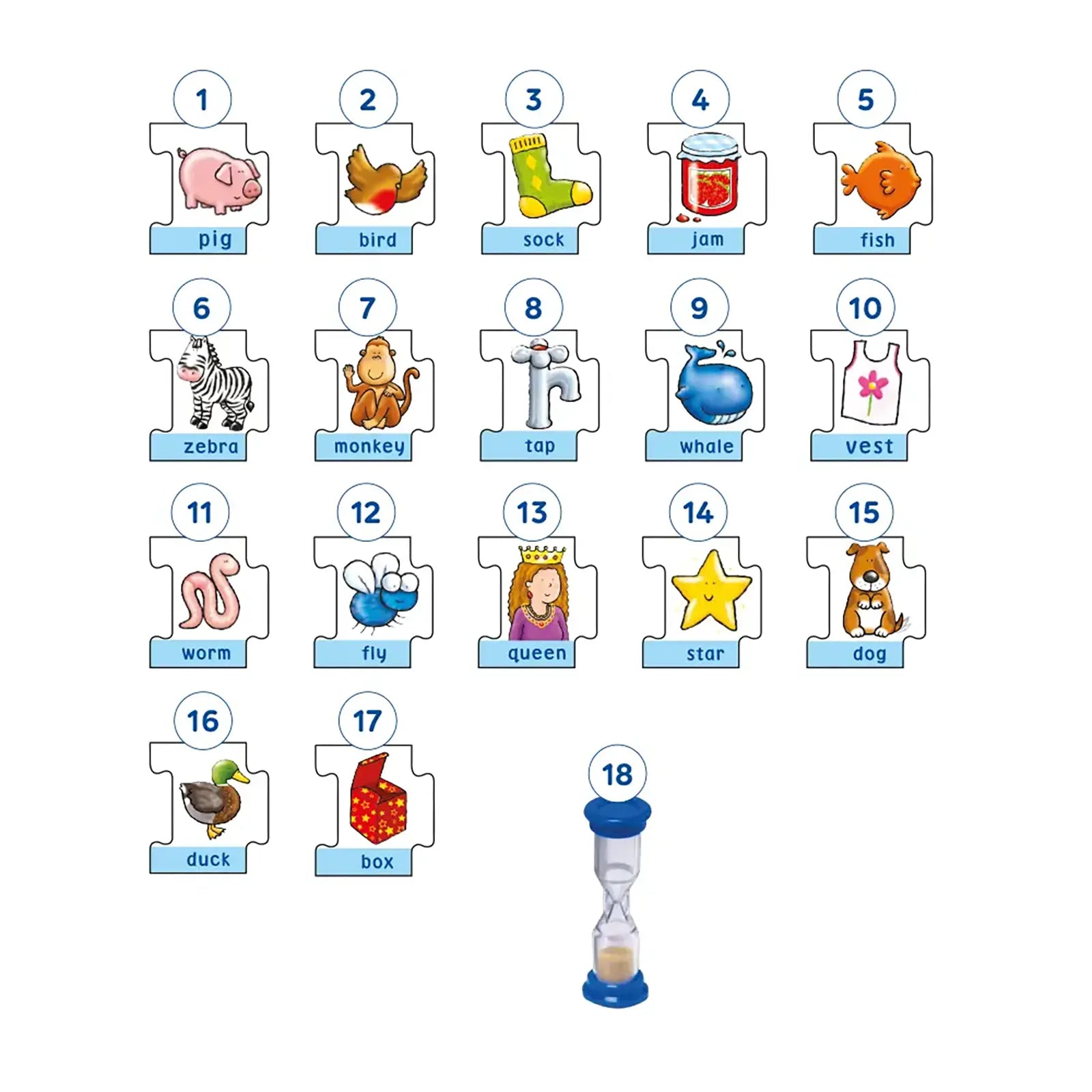 Orchard Toys Pass The Word Game Misplaced Pieces 245