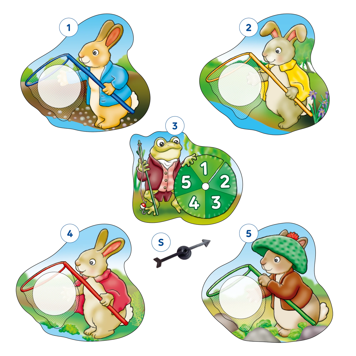 Orchard Toys Peter Rabbit Fish and Count Misplaced Pieces 86