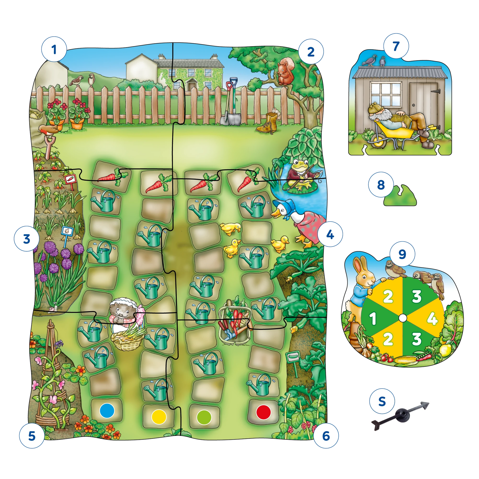 Orchard Toys Peter Rabbit Don't Wake Mr. McGregor! Misplaced Pieces 304