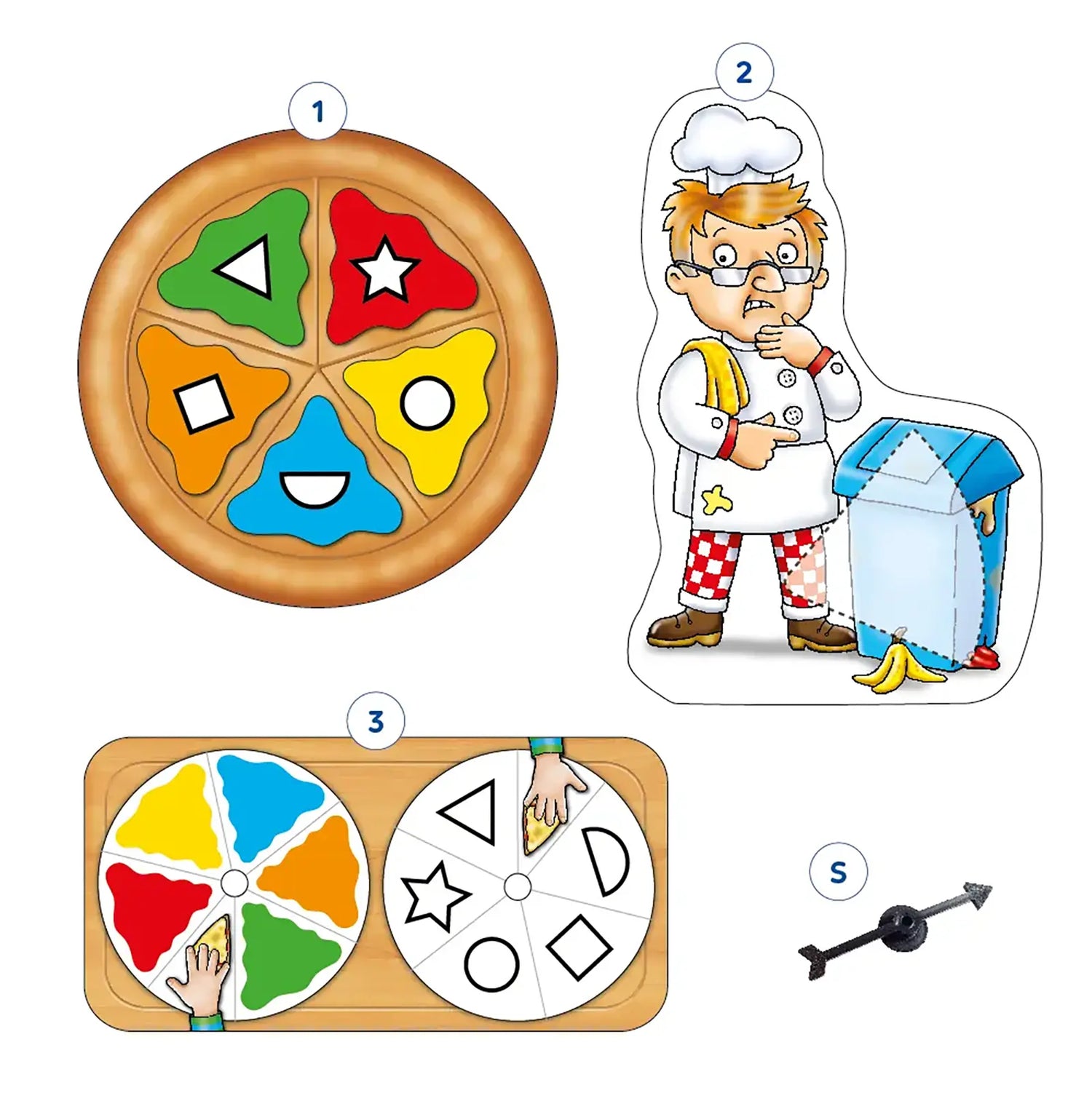 Orchard Toys Pizza, Pizza Game Misplaced Pieces 205