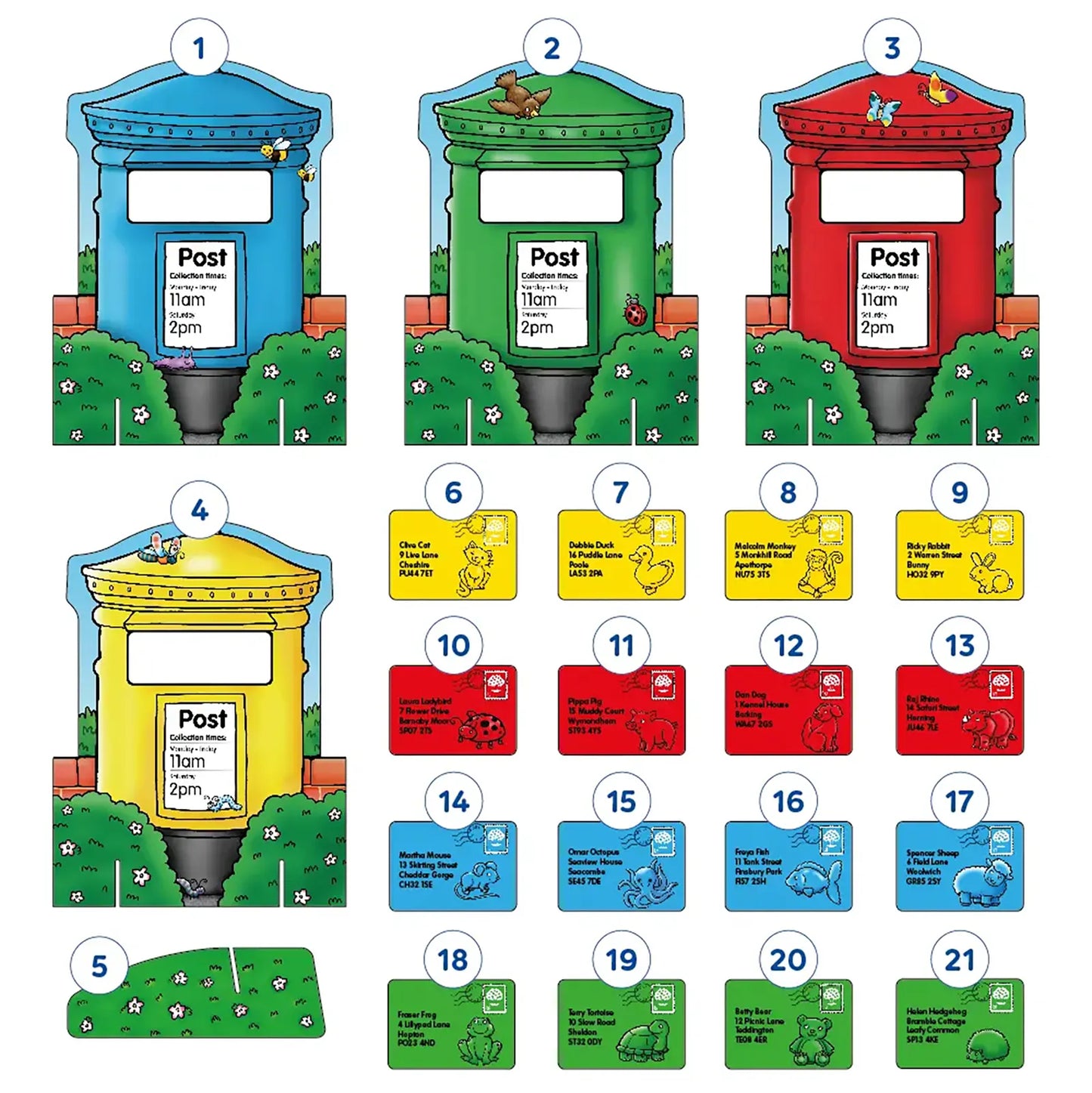 Orchard Toys Post Box Game Misplaced Pieces 207