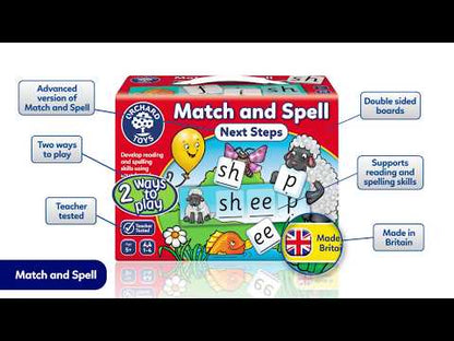 Match and Spell Nächste Schritte Spiel