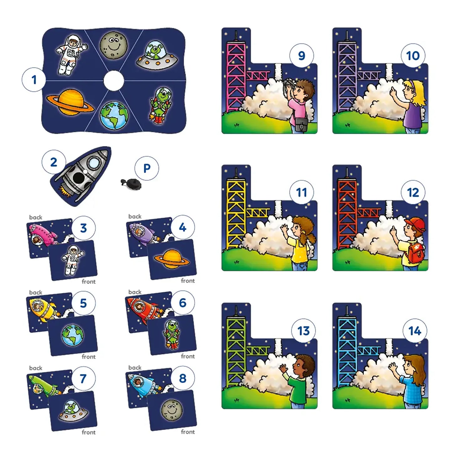 Orchard Toys Rocket Game Misplaced Pieces 35