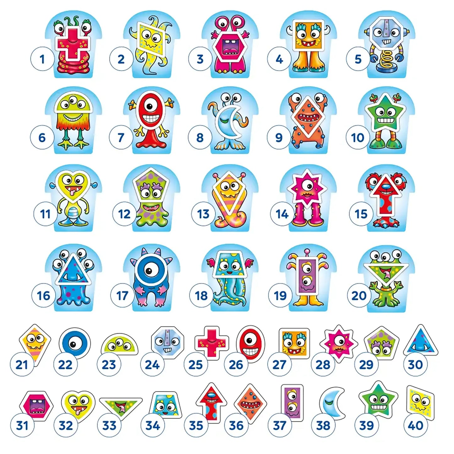 Orchard Toys Shape Aliens Game Misplaced Pieces 239