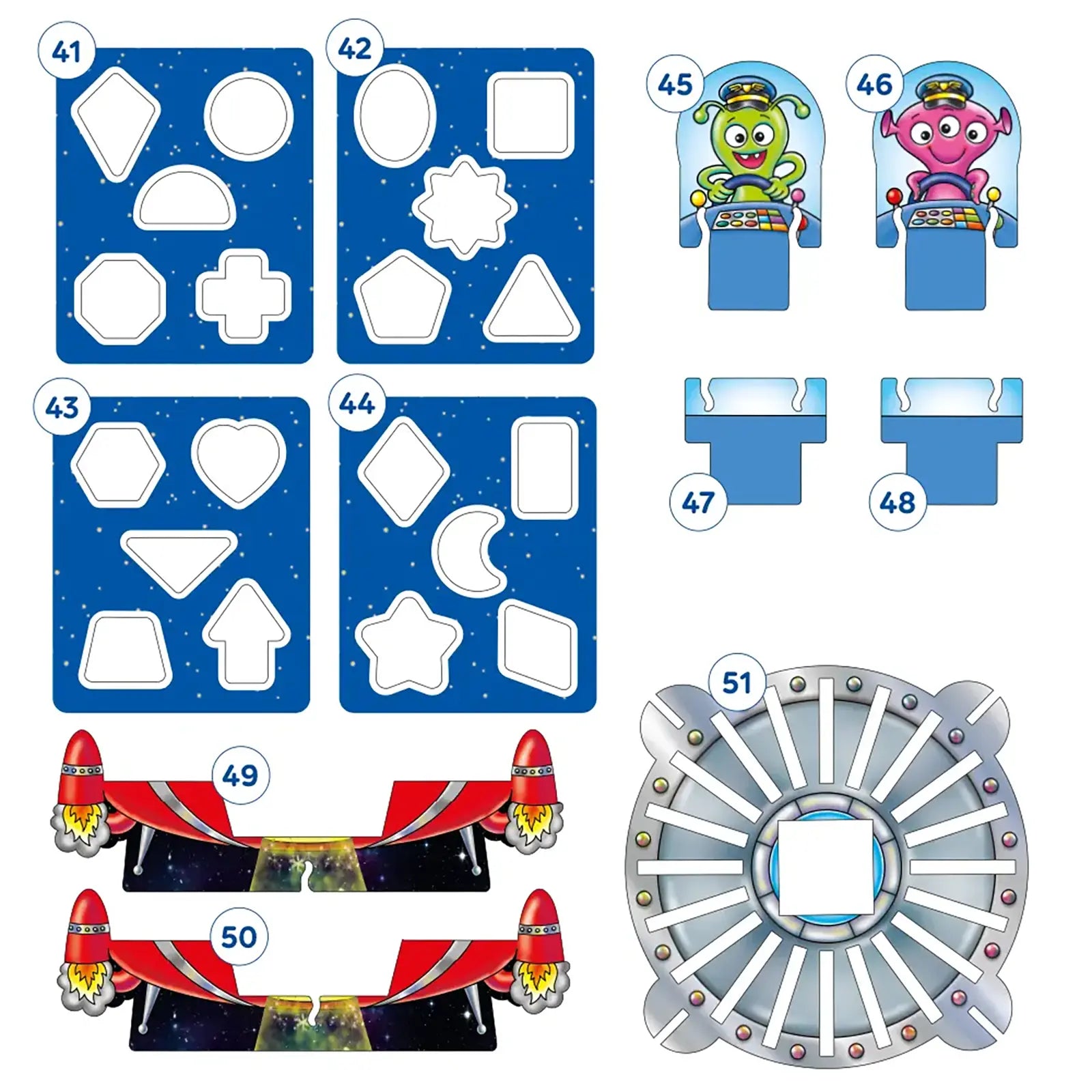 Orchard Toys Shape Aliens Game Misplaced Pieces 1