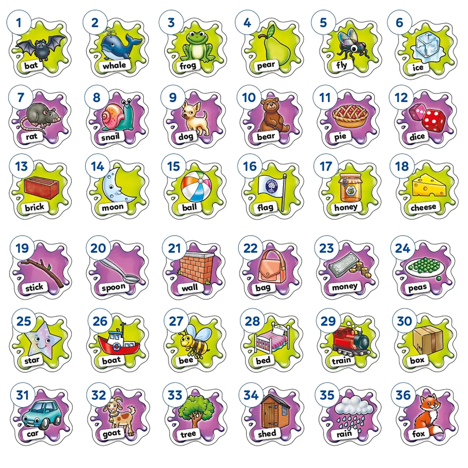 Orchard Toys Slimy Rhymes Game Misplaced Pieces 240