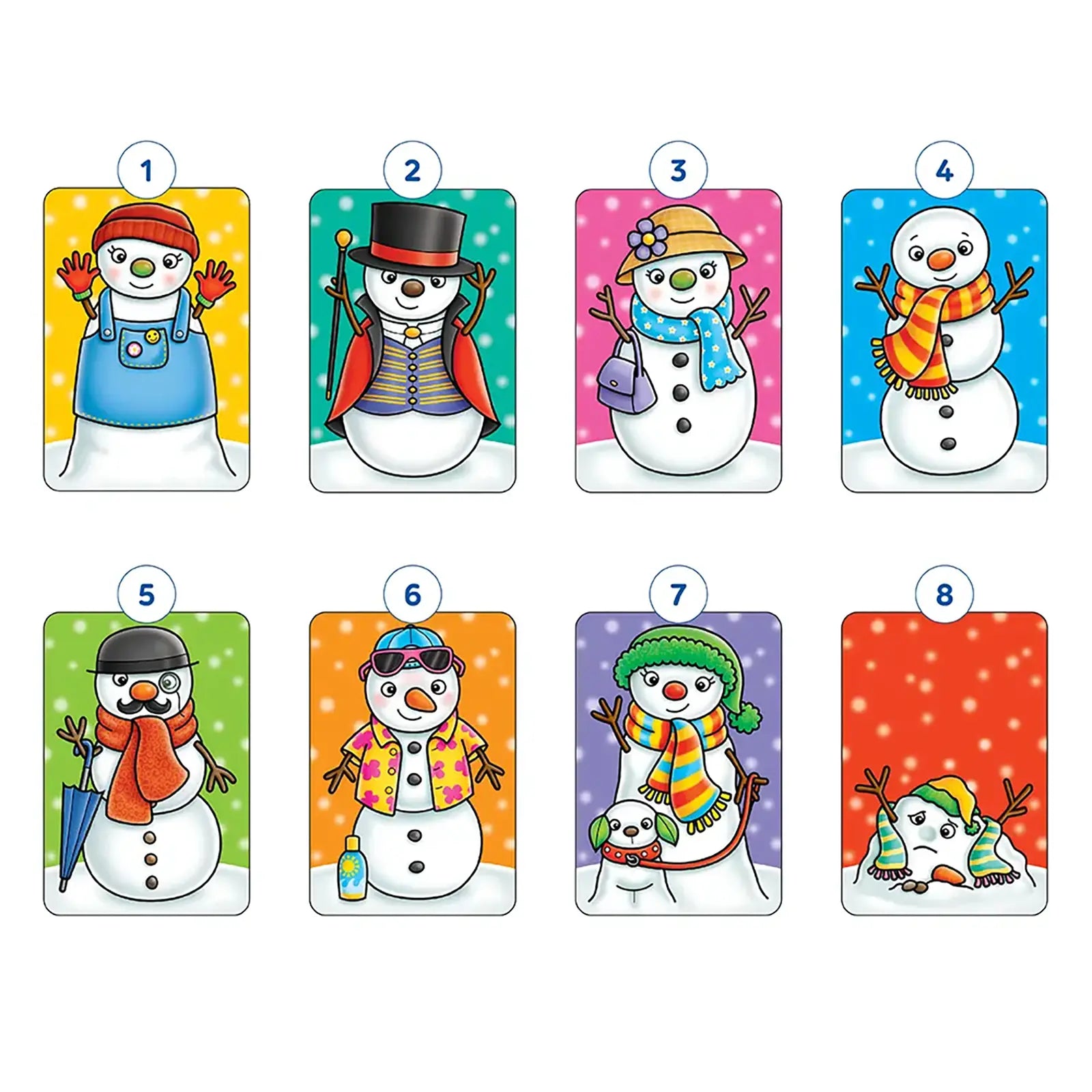 Orchard Toys Snowman Snap Game Misplaced Pieces 48