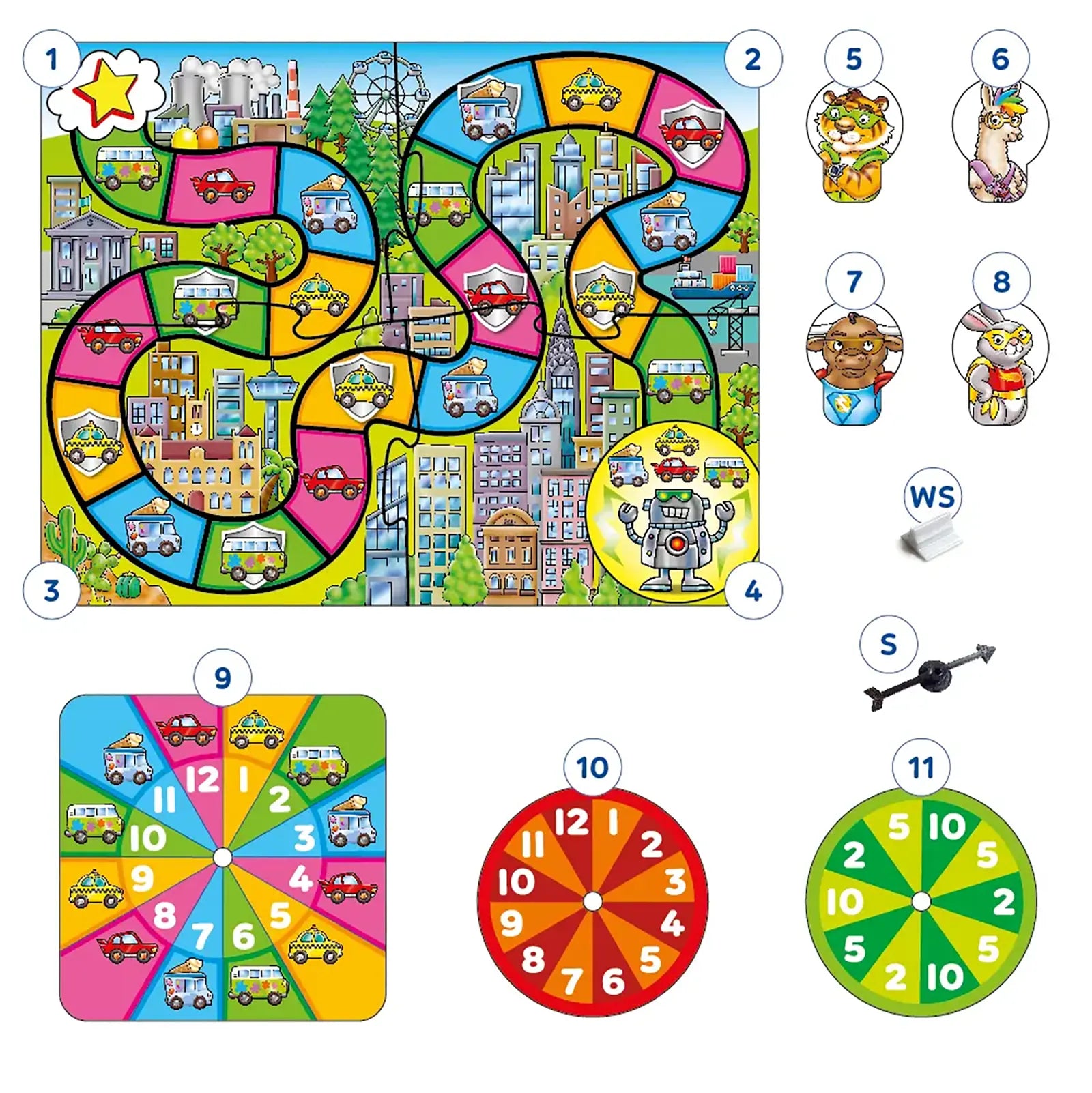 Orchard Toys Times Tables Heroes Game Misplaced Pieces 167