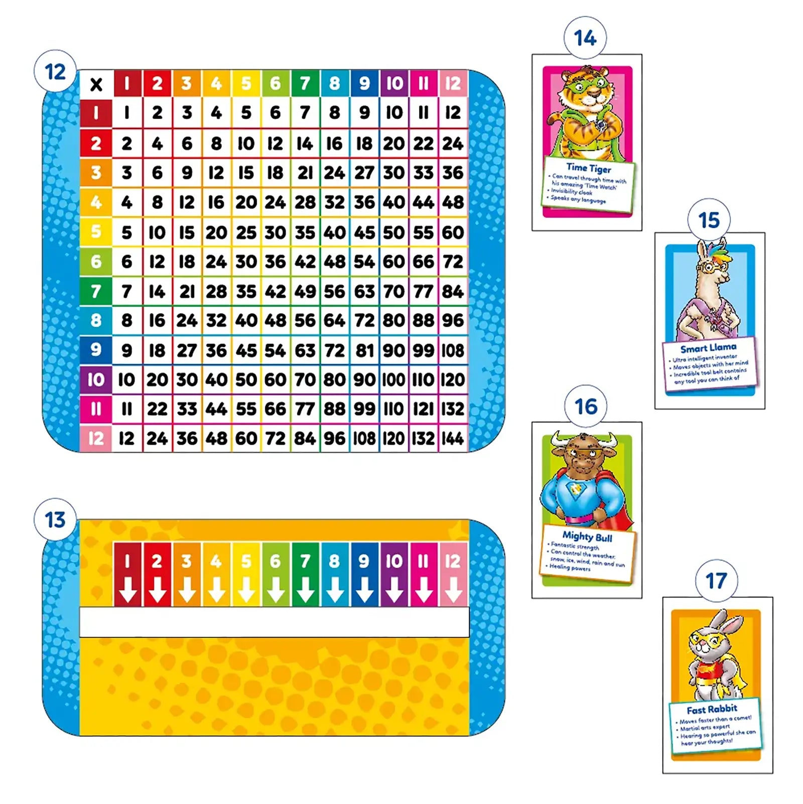 Orchard Toys Times Tables Heroes Game Misplaced Pieces 1
