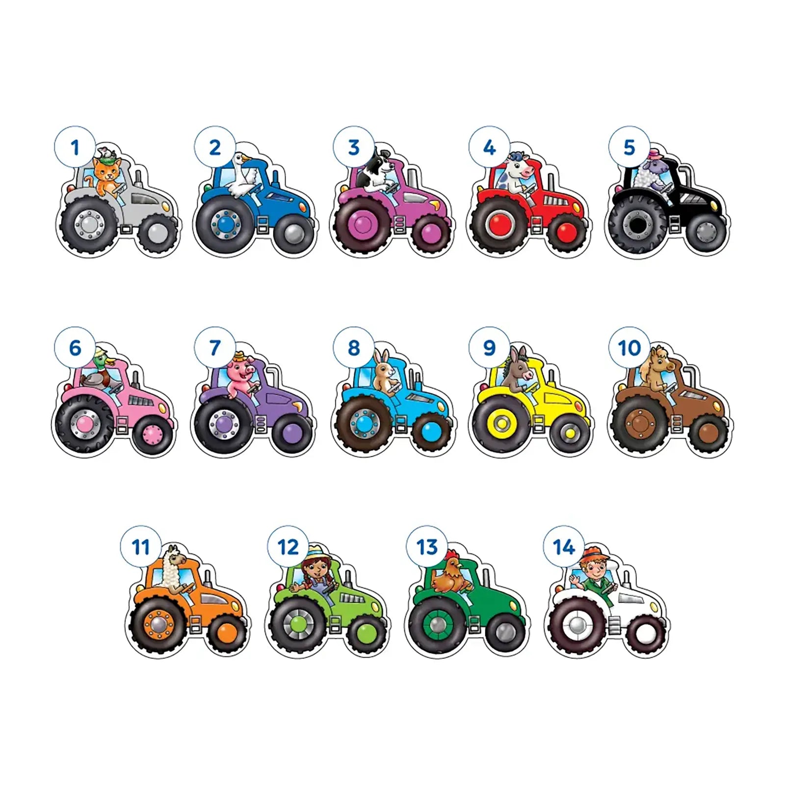 Orchard Toys Tractor Match Game Misplaced Pieces 272