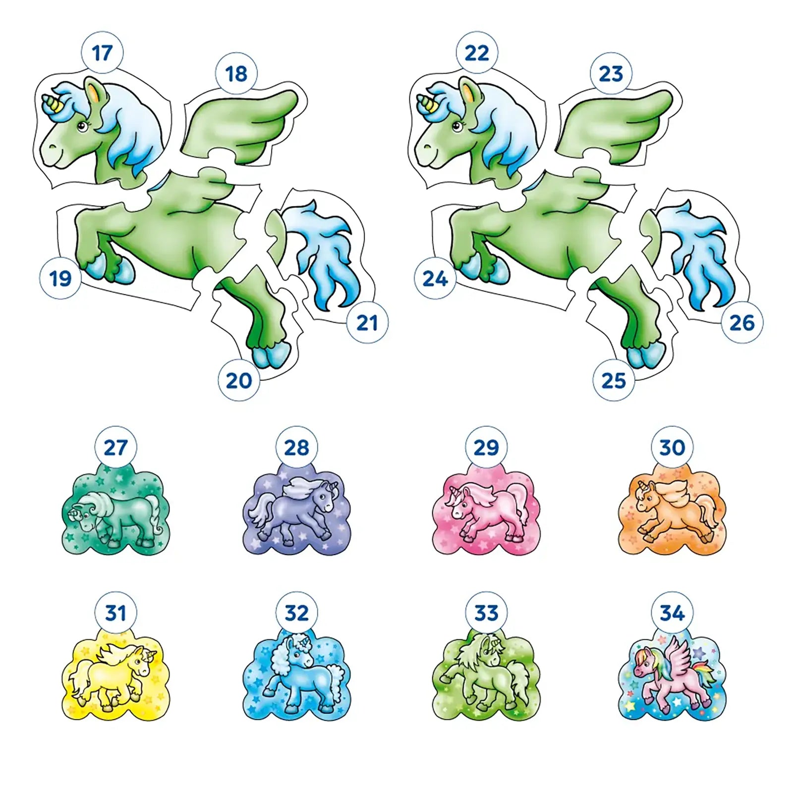 Orchard Toys Unicorn 3 In A Box Misplaced Pieces 1