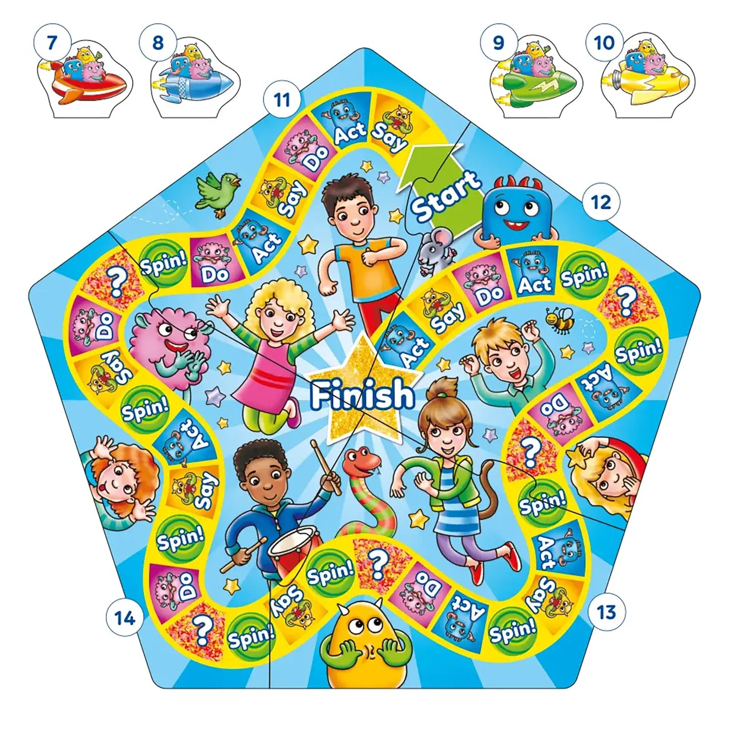 Orchard Toys What a Performance Board Game Misplaced Pieces 1