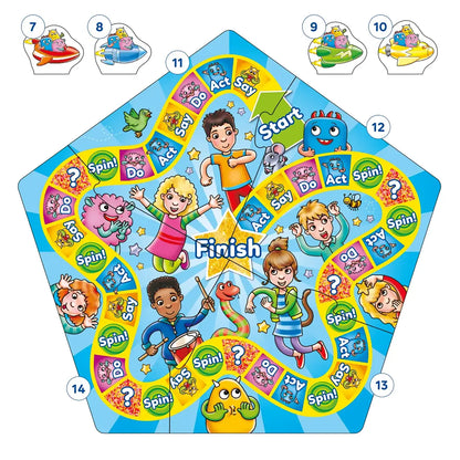 Orchard Toys What a Performance Board Game Misplaced Pieces 1