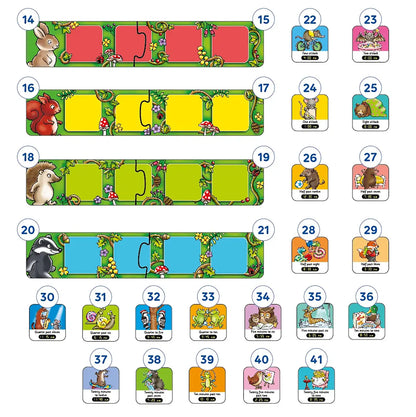 Orchard Toys What's the Time, Mr Wolf Game Misplaced Pieces 1