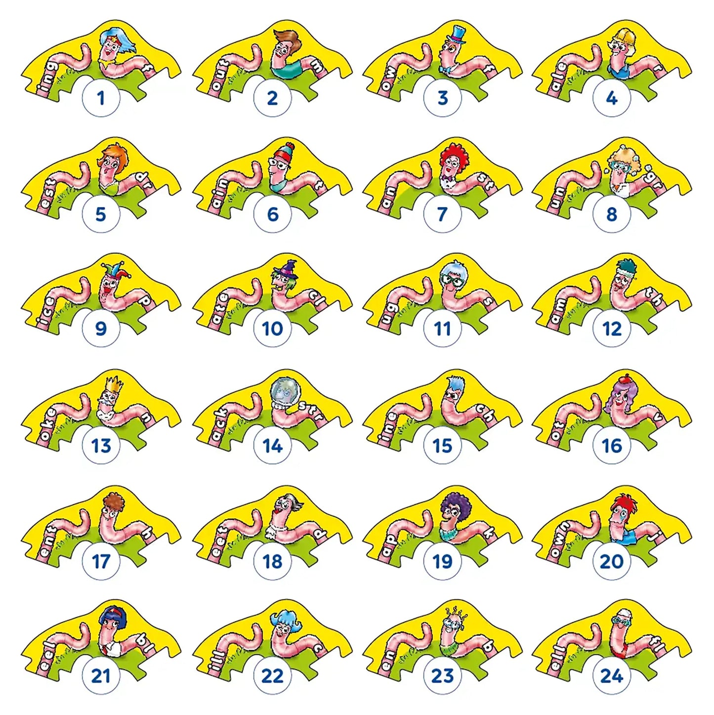 Orchard Toys Wiggly Words Game Misplaced Pieces 220