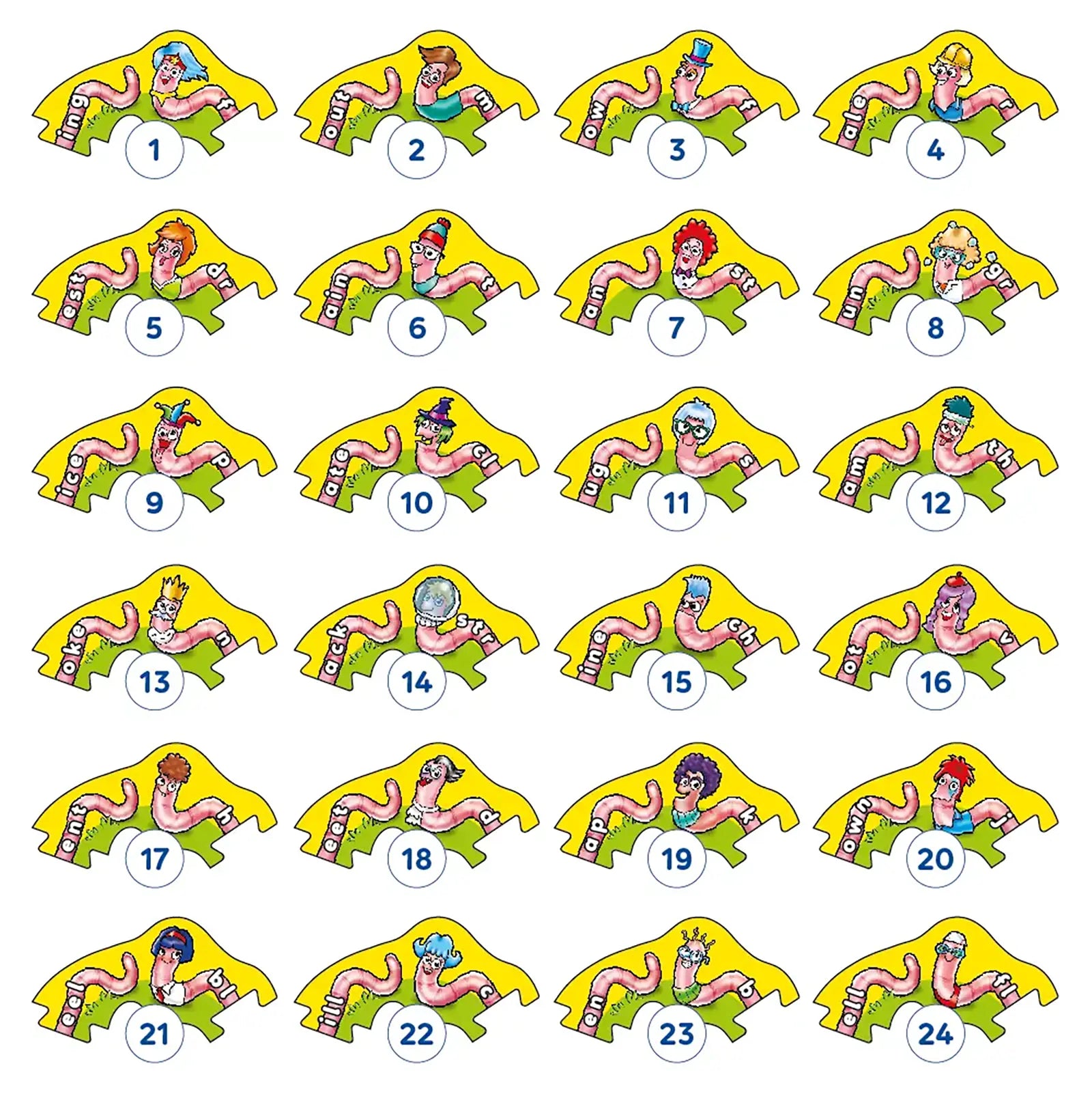 Orchard Toys Wiggly Words Game Misplaced Pieces 220