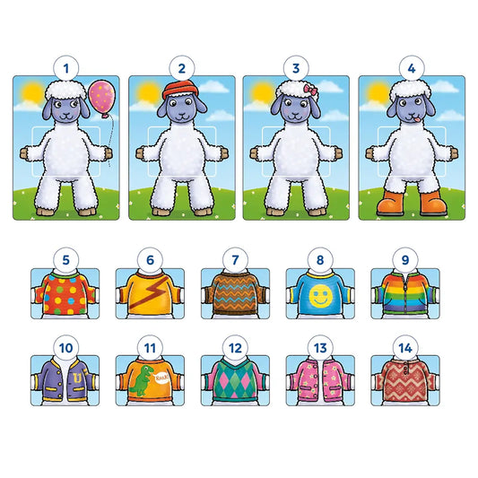 Orchard Toys Woolly Jumpers Game Misplaced Pieces 265